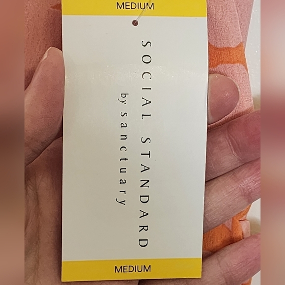 Anthropologie Social Standard By Sanctuary Pink Coral Floral Maxi Dress, Sz Med - Picture 8 of 10